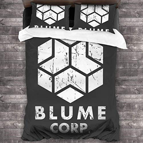 Qoqon Blume Corp Watchdogs Juego de Cama de 3 Piezas Funda nórdica Juego de Cama Decorativo de 3 Piezas con 2 Fundas de Almohada