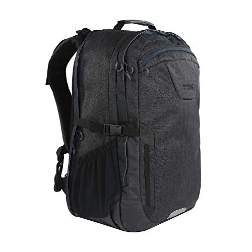 Regatta - Mochila de viaje reflectante para ordenador portátil, unisex, resistente, Unisex adulto, Mochila, EU192 800000, negro, 35 Litros