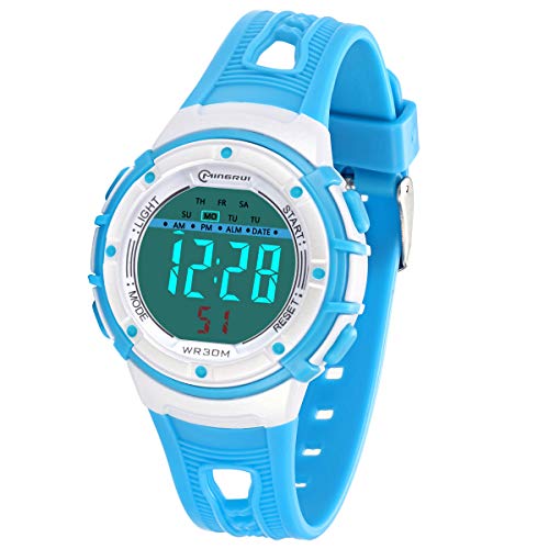 Reloj Digital para Niños Niña Infantil LED Reloj de Pulsera Niña con Pantalla Impermeable para Niños Niñas Reloj Infantil Aprendizaje