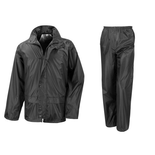 Result Core lluvia Suittrousers Y Chaqueta Conjunto para Hombres M Negro