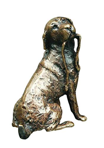 Richard Cooper Bronze 2019 Butler & Peach Miniatures Labrador con plomo – 35 mm