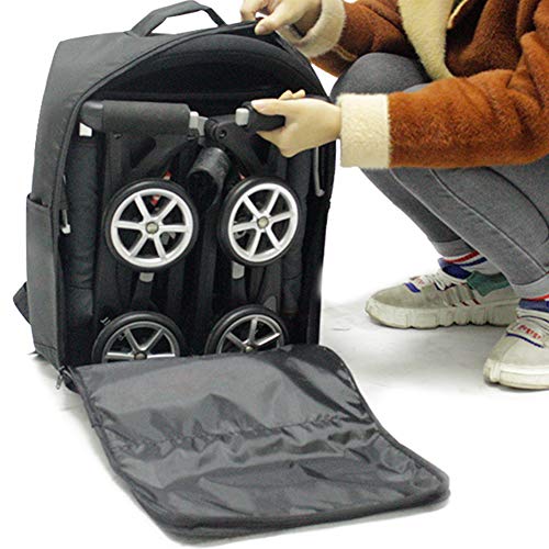 ROKFSCL - Mochila para Cochecito o Cochecito, Accesorios, Bolsa de Almacenamiento de Tela Oxford, Bolsa de Transporte para Bolsillo, Negro, Talla Abierta