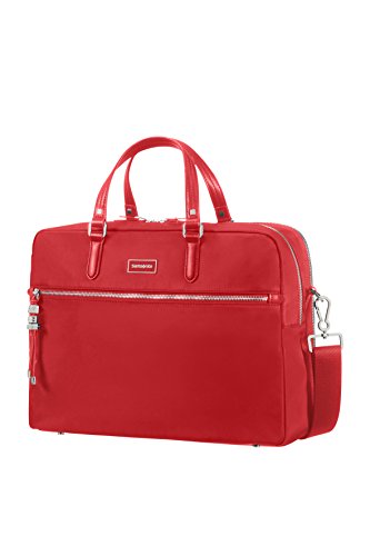 SAMSONITE Karissa Biz - Bailhandle 15.6" 2 Computer Maletín, 41 cm, 16 Liters, Rojo (Formula Red)