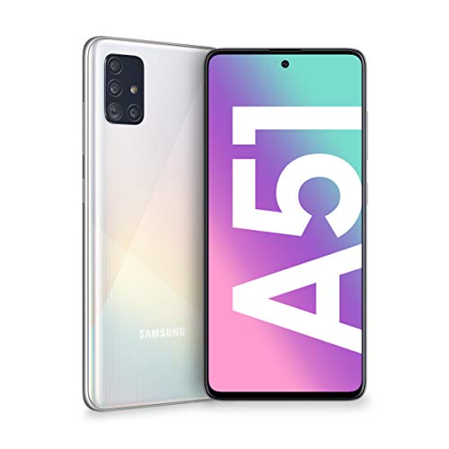 SAMSUNG Galaxy A51 - Smartphone 128GB, 4GB, Blanco/Prism Crush White