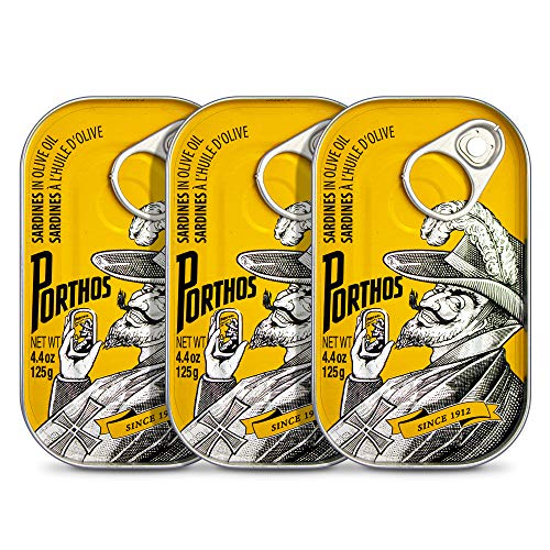 Sardinas en Aceite de Oliva | Vintage Line | 3 x 125 g | Porthos | Portugal