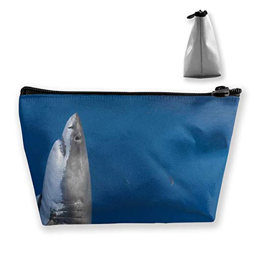 Shark Standing El más Nuevo Trapezoid Storage Bag Bolsa de Maquillaje Bolsa Bolsa Estuche Lápiz Bolso de Moda