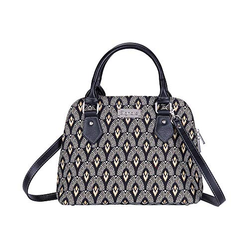 Signare Tapiz Mochila Bandolera Bolsos pequeños para Mujer con diseño de patrón de Moda (Art Deco Luxor)