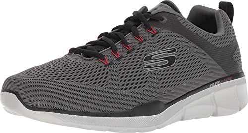 Skechers Equalizer 3.0, Zapatillas Hombre, Negro (CCBK Black Mesh/PU/Trim), 45 EU