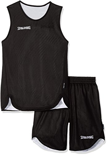 Spalding Doubleface Equipaciones Completas, Unisex niños, Negro/Blanco, 140