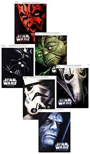 Star Wars: Episodes I - VI Complete Steelbook Collection Blu-Ray