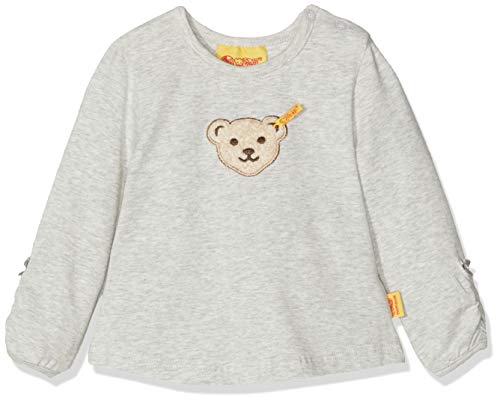 Steiff T-Shirt Camiseta, Azul (Mid Blue Melange 8259), 86 (Talla del Fabricante: 086) para Bebés