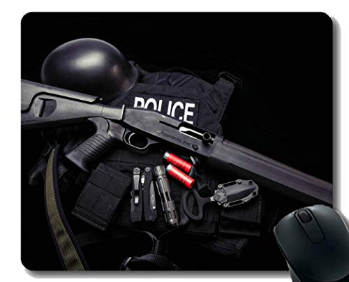 Su Propio Mousepad Personalizado, Gun Mossberg 930 Arma Policía Coche Base de Goma Alfombrillas de ratón