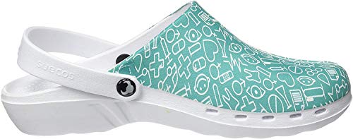 Suecos Oden Print, Zuecos de Trabajo, Unisex Adulto, Multicolor 21, 44 EU