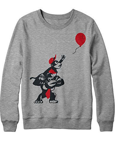 Sweatshirt Donkey Kong and Diddy Kong Balloon H100026 Gris S