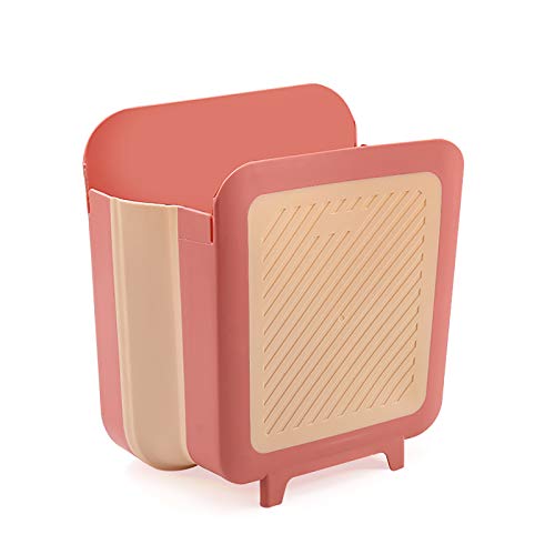 SXXYXH Bote de Basura Colgante de Cocina de 2 Piezas, Cubo de Basura Colgante de Gran Capacidad Bote de escombros de Puerta de gabinete de Cocina el Color se Puede Seleccionar libremente,Rosado