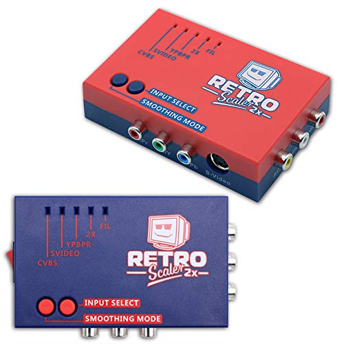 taianle Convertidor Hdmi Adaptador Hdmi Zero Lag Señal de Video Adaptador Convertidor de Audio Caja para Retroscaler2x Adaptador AV a Hdmi para N64 / NES/Dreamcast/Saturn