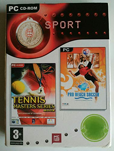 TENNIS MASTERS SERIES 2003 Y PRO BEACH SOCCER. "SPORT", PACK 2 JUEGOS PC CD-ROM