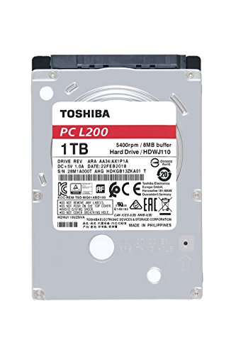 Toshiba L200 - Disco Duro Interno de 1 TB (6,4 cm (2,5"), SATA)