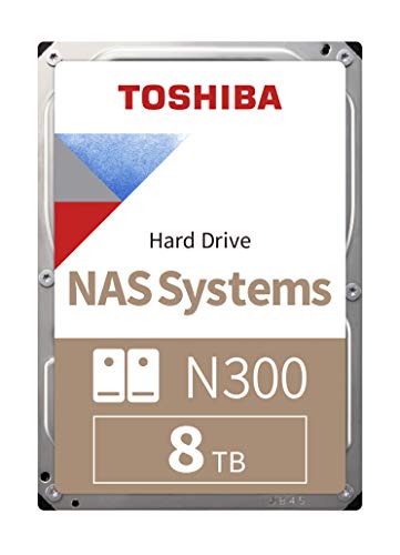 Toshiba N300 - Disco duro interno de 8 TB (SATA 6 GB/s, 7200rpm) color gris