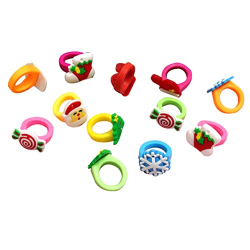 Toyvian Juego de 30 anillos de silicona para niños y niñas (estilo ocasional)