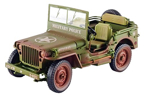 Triple 9 – T9 – 1800142b – Jeep Willys US Army Dirty Version – 1944 – Escala 1/18 – Verde Caqui