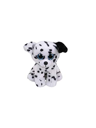 TY 42303 Catcher, dálmata 15 cm Beanie Babies, Negro, Color blanco , color/modelo surtido