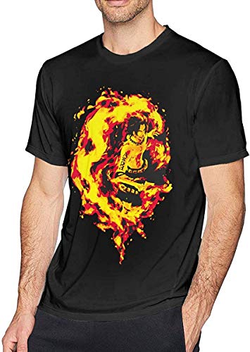 Una pieza FIRE FIST ACE hombres camiseta clásica negro