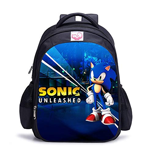 UNILIFE Mochilas Escolares 3D para Infantiles Mochilas Hedgehog Sonic S M L 3 Tamaños De Bolsas Escolares para Niños De 5 A 12 Años