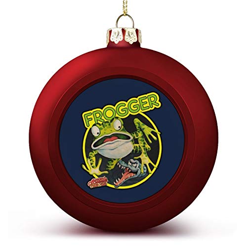 VNFDAS Frogger Arcade Juego Series Artwork Personalizado Bola de Navidad Adornos Bellamente Decorados Bola de Navidad Gadgets Perfecto para colgar bola para día festivo boda fiesta decoración