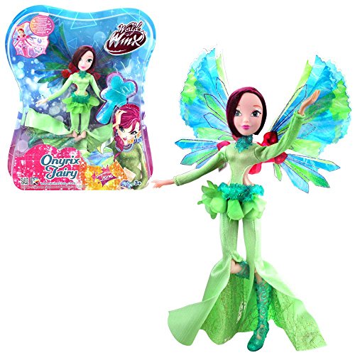 Winx Club Tecna | Onyrix Fairy Muñeca World of Winx | Traje Mágico | 28 cm