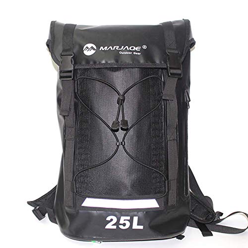 WLP-WF Bolsas, Mochilas, Bolsas Impermeables, Mochilas Deportivas, Mochilas de Expedición de Espeleología, Exploración de Escalada en Bicicleta, Aventura, Camping, Naranja,Negro