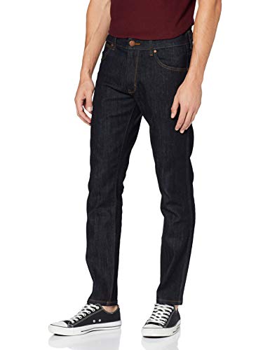 Wrangler Larston Denim Pants Pantalones, Dark Rinse, 30W / 30L para Hombre