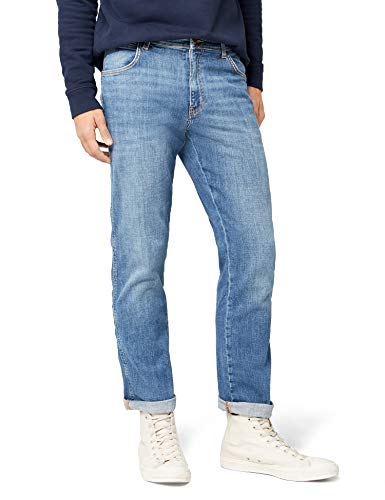 Wrangler TEXAS CONTRAST Vaqueros, Azul (Worn Broke), 35W / 30L para Hombre