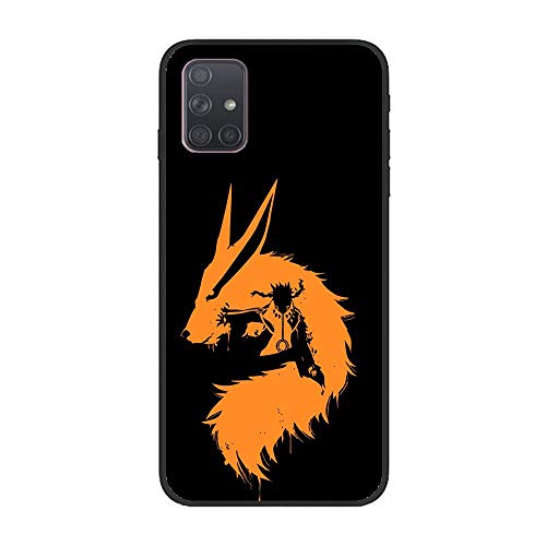 X-Art Black Case for Samsung Galaxy A51, Naruto-Kakashi Akatsuki-Anime 6 Soft TPU Liquid Protector Non-Slip Back Cover Fundas