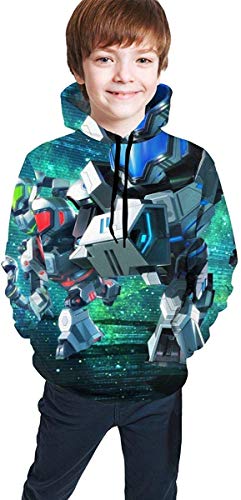 Xarchy Super Me-troid Fo-rce Teen Sudadera con Capucha Unisex Niños