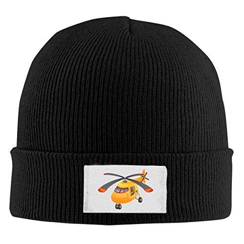 XCNGG Gorro Unisex, helicóptero, helicóptero, Tejido de Cobertura, cálido, Color sólido, clásico, para Invierno Diario al Aire Libre