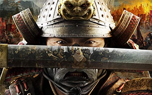 XHJY Shogun De Guerra Total Jigsaw Puzzle 1000 Piezas, Educational Game Juguete para Aliviar Estrés Juego Intelectual Cerebro Desafío, Decoración Hogareña, 29.5 X 20Inch