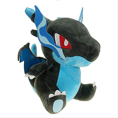 XINHANG Pokemon Pokemon Pokemon Pokemon Pokémon Pokémon Respirador de fuego Dragon Muñeca de peluche Edición XY Azul