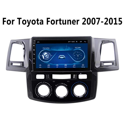 XMZWD Estéreo de navegación GPS para Android/Autoradio Jefe Unidad Car Multimedia Audio Vídeo Radio - para Toyota Fortuner Hilux 2007-2015, 9 Pulgadas de Pantalla táctil con Bluetooth WiFi Dsp 2 DIN