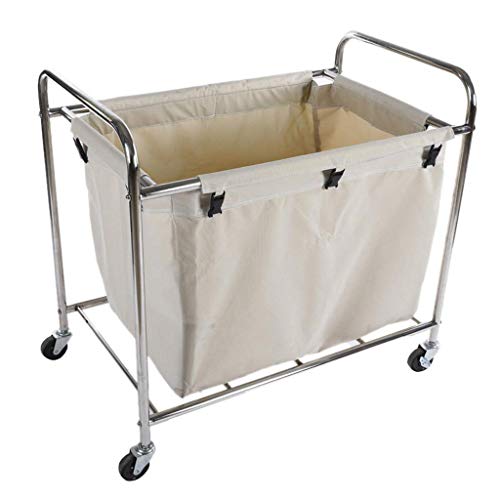 XUSHEN-HU Autos Vehículos - Herramienta Rectangular de Servicios del Acero Inoxidable de Coches Cuarto de Hotel Carretilla de la Limpieza Gruesa Carrito práctica (Tamaño: 91 * 56 * los 92CM) Cocina