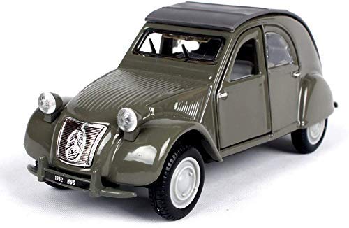 XYSQWZ 1952 Citroen 2cv Simulación Modelo De Coche De Aleación Adornos De Modelo De Coche Muebles Metálicos Relación 1:32