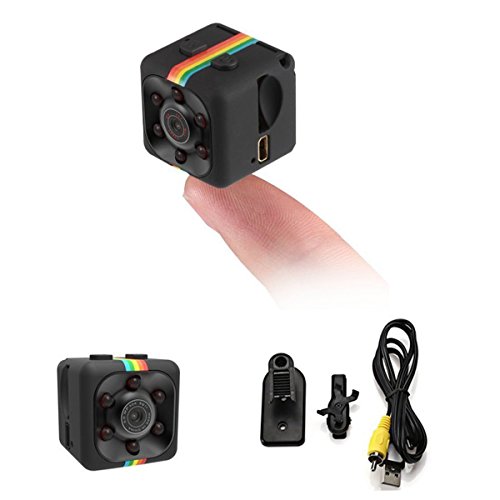 XZANTE Camara Vision Nocturna Grabador de Video 1080P HD portatil Pequeno con Camara de Vision Nocturna y Deteccion de Movimiento para DV Grabador de Video, Vigilancia de FPV, hogar y Oficina