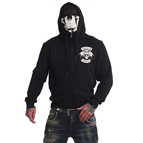 Yakuza 893MC Ninja Zip - Chaqueta con capucha para hombre Negro
 XXXXXL