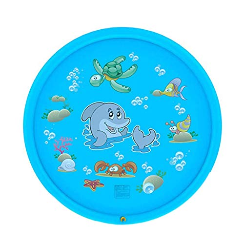 zhouweiwei Summer Kids Outdoor Water Game Mat Actividad Niños pequeños Piscina para bebés Piscina para bebés Spray Mat Play Mat Sprinkler Kids Toy