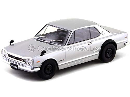 1:18 Triple-9 1800180 Nissan Skyline 2000 GT-R (KPGC10) 1971 Gris Metalizado