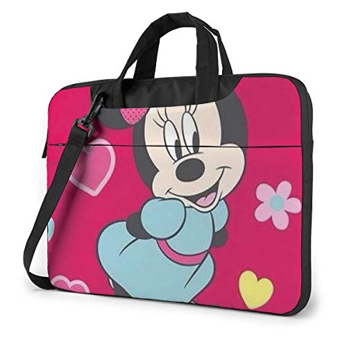 15.6 ″ Viaje de Negocios Lindo Minnie Mouse Laptop Notebook PC Maletín Bolso Bandolera de Hombro Funda