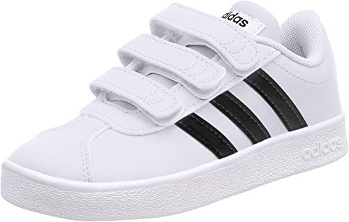 Adidas Vl Court 2.0 Cmf C, Zapatillas de deporte Unisex Niños, Blanco (Ftwr White/Core Black/Ftwr White Ftwr White/Core Black/Ftwr White), 31