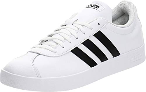 adidas VL Court 2.0, Zapatillas Hombre, Blanco (Footwear White/Core Black/Core Black 0), 41 1/3 EU