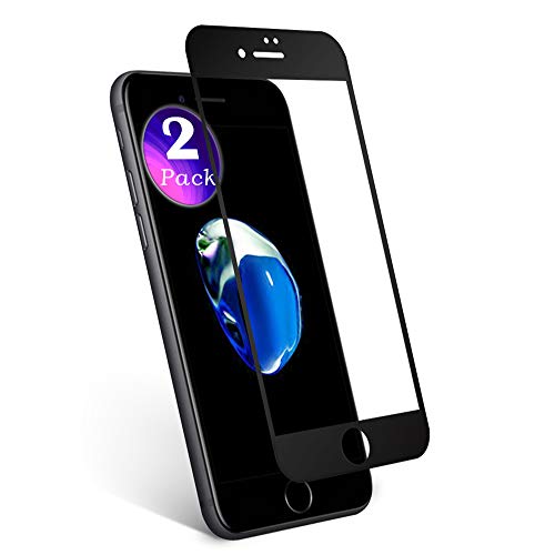 aiMaKE Protector de Pantalla para iPhone 7 Plus, 3D Pantalla Completa Cristal Templado Pantalla Protectora Anti BLU Ray,Cubre la Pantalla Completa Perfectamente para iPhone 7 Plus 5.5' Negro