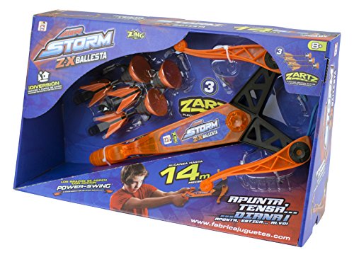 Air Storm ZX-Lanzador de flechas con forma de ballesta. A partir de 6 años. Ref. 89113 (Fábrica de Juguetes 89113.0)